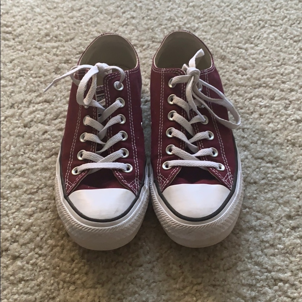 Burgundy Converse